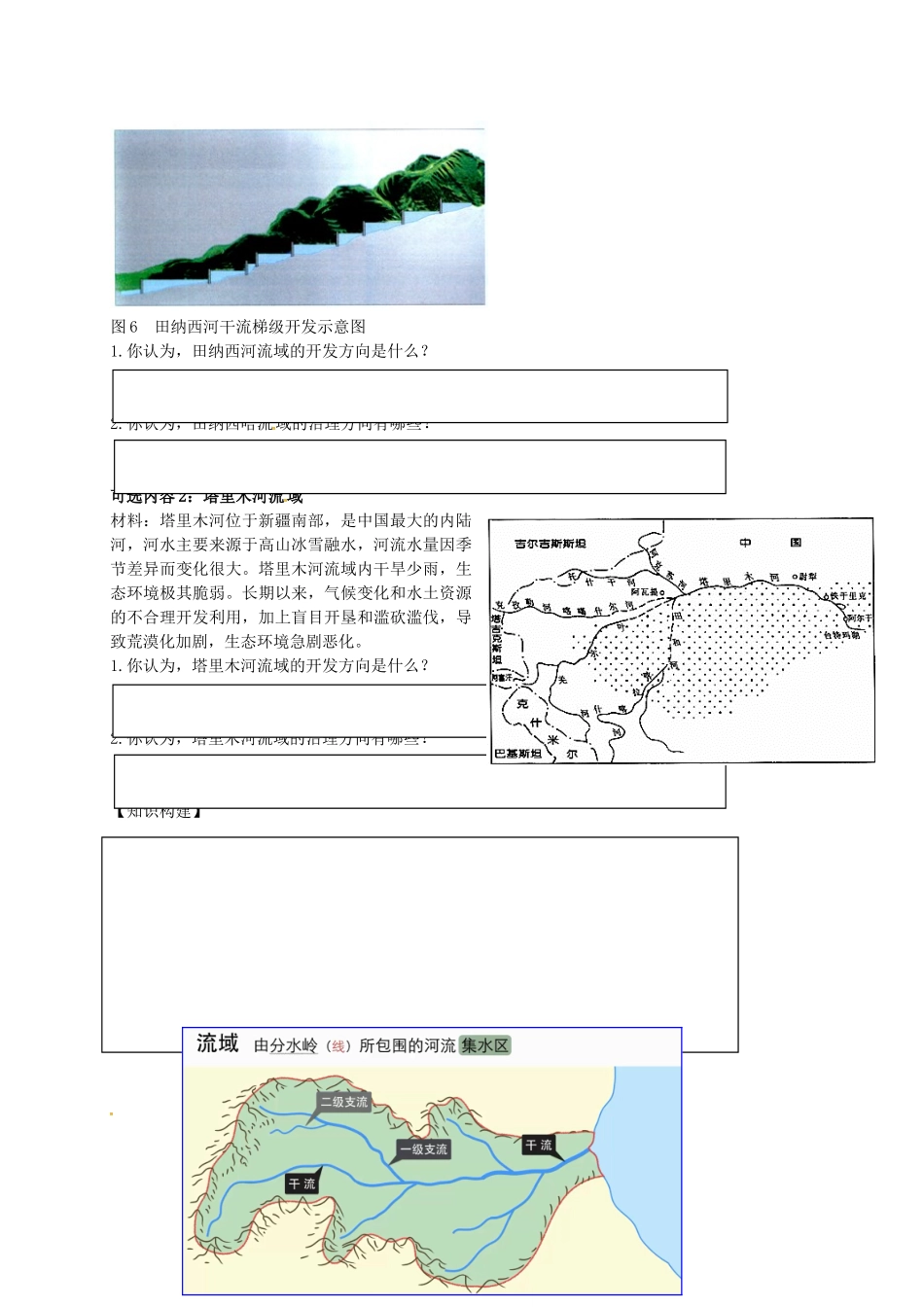 高中地理-4.1-流域综合开发与可持续发展导学案鲁教版必修3_第3页