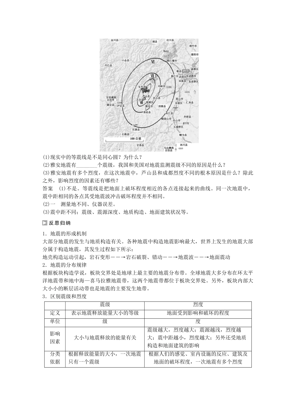 高中地理-第二单元-第一节课时作业-地质灾害鲁教版选修5_第2页