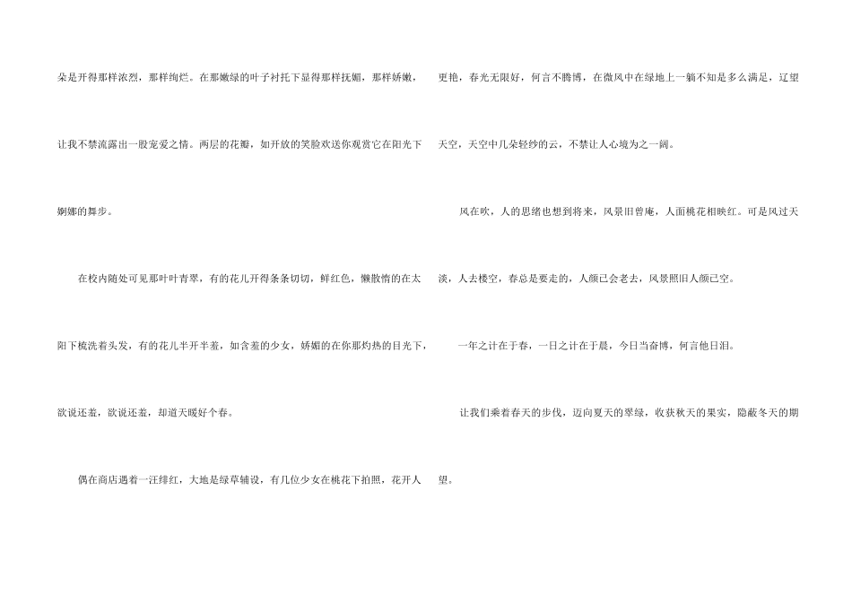 高中春天的锦集五篇_第2页