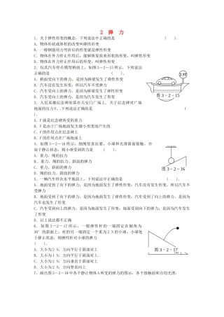 高中物理---弹力同步测试-新人教版必修11