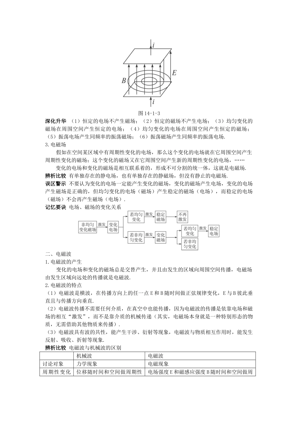 高中物理--1-电磁波的发现教材梳理教案-新人教版选修341_第2页