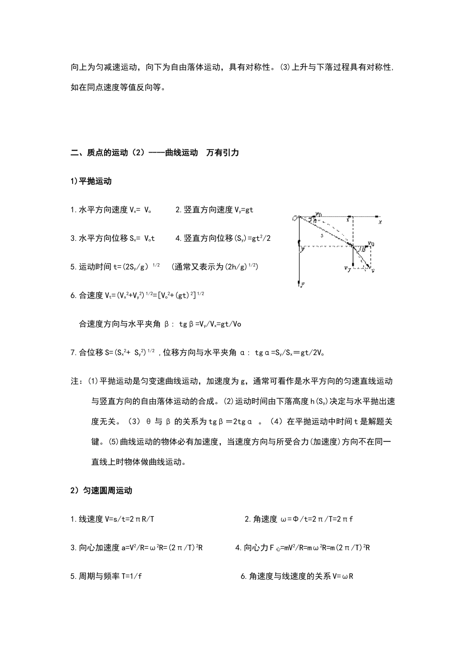 高中物理基本概念、定理、定律、公式大全_第2页