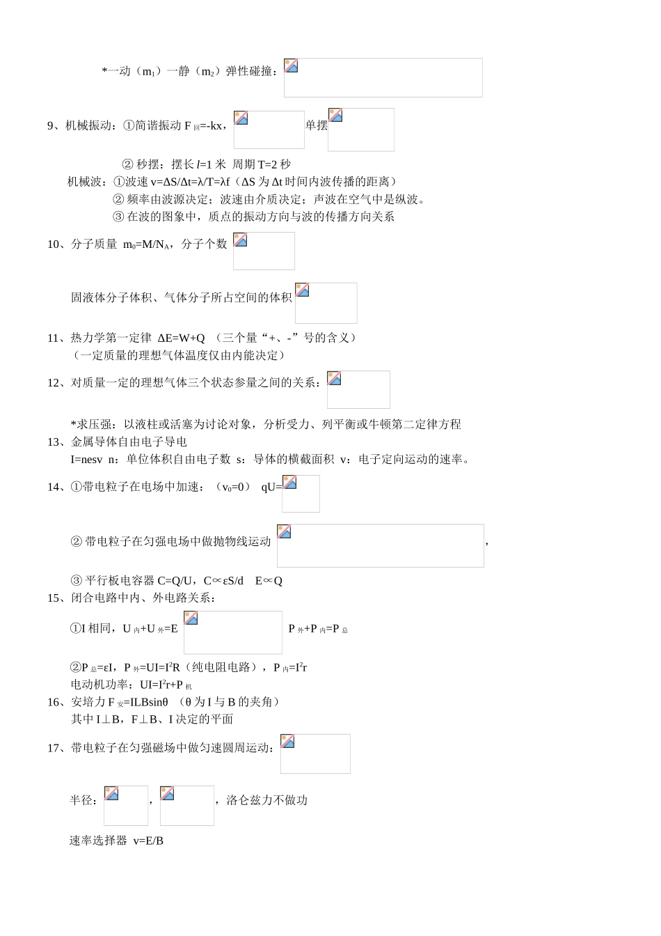 高中物理精典知识总结_第2页