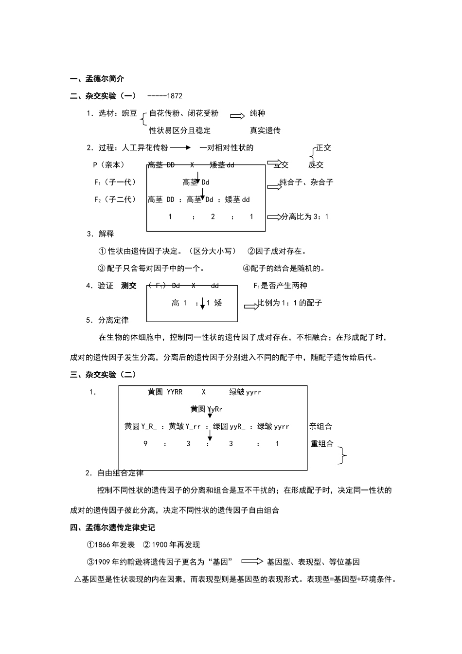 高中生物必修2最详细笔记_第2页