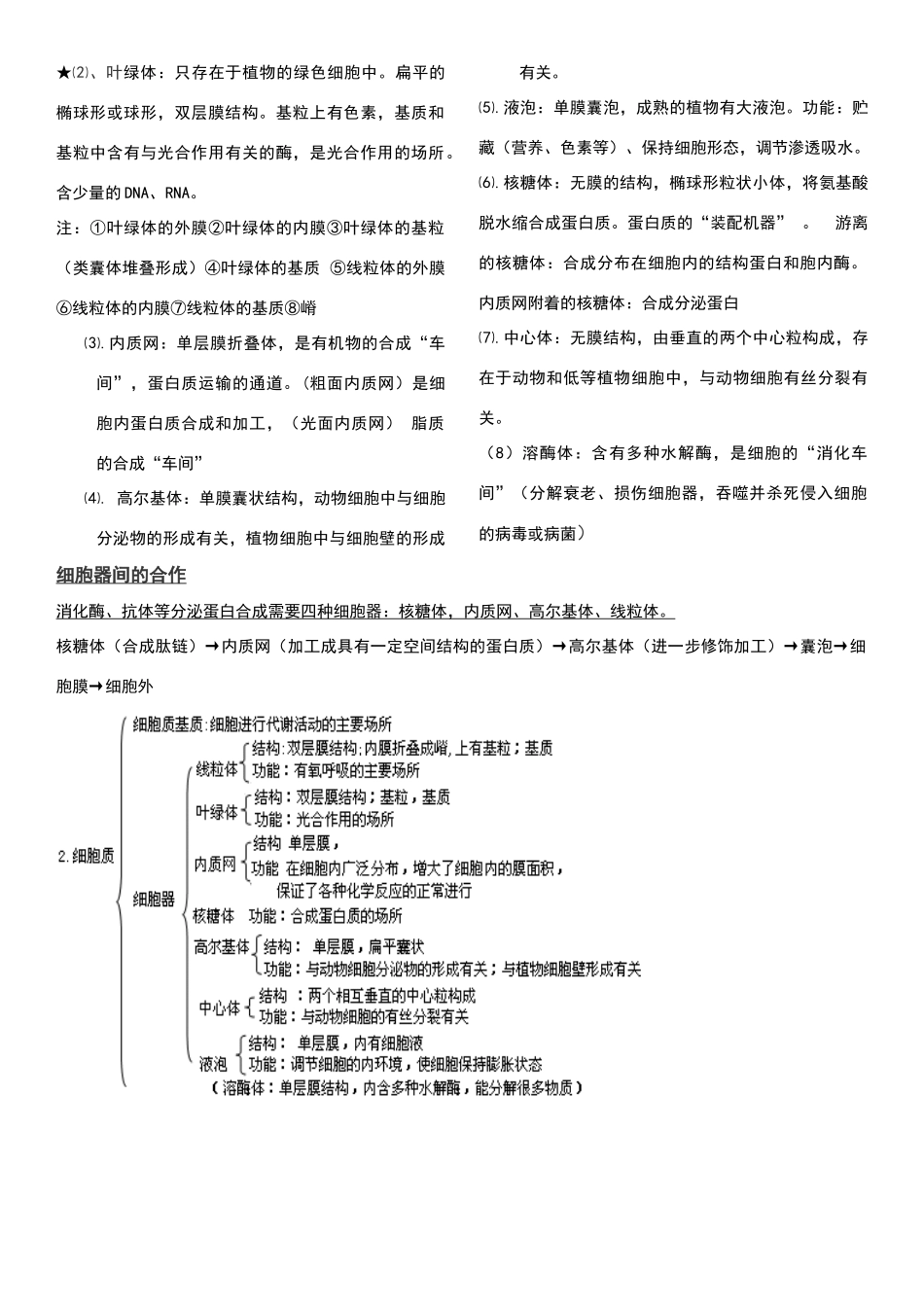 高中生物必修一第三章-细胞的基本结构_第2页
