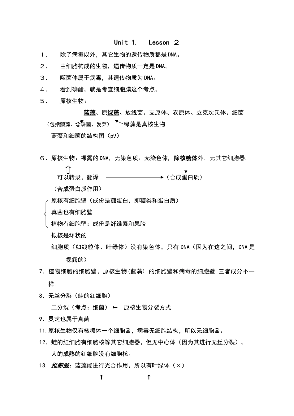 高中生物笔记_第2页