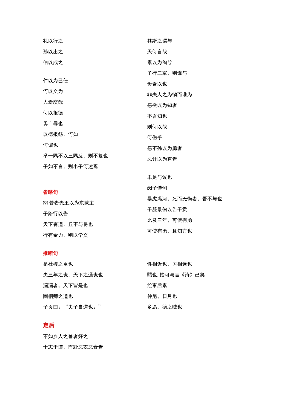 高中语文-论语选读-特殊句式_第2页