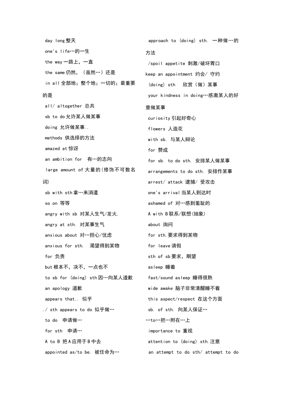 高中重点短语_第2页