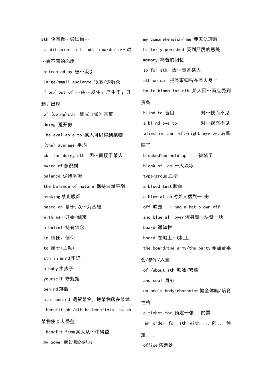 高中重点短语_第3页