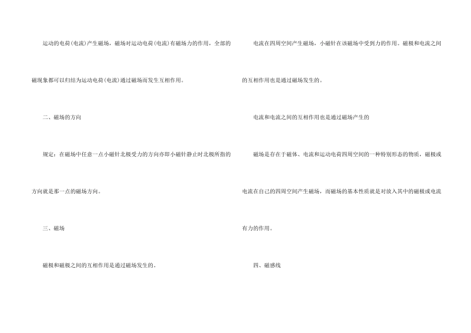 高二物理磁场知识点总结大全_第2页
