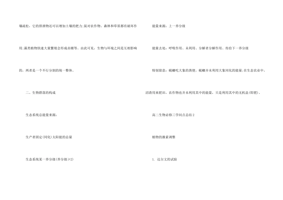 高二生物必修三必背知识点分享五篇_第2页