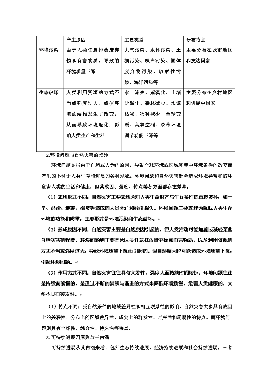 高考地理二轮复习专题9人地协调发展_第2页