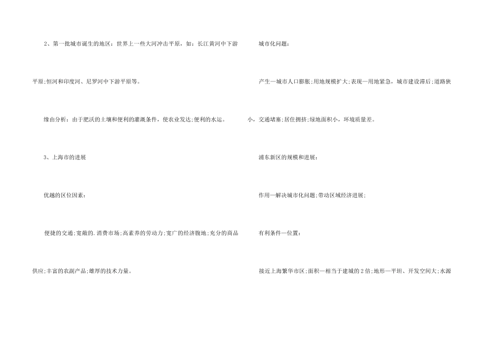 高考地理知识点：城市区位_第2页