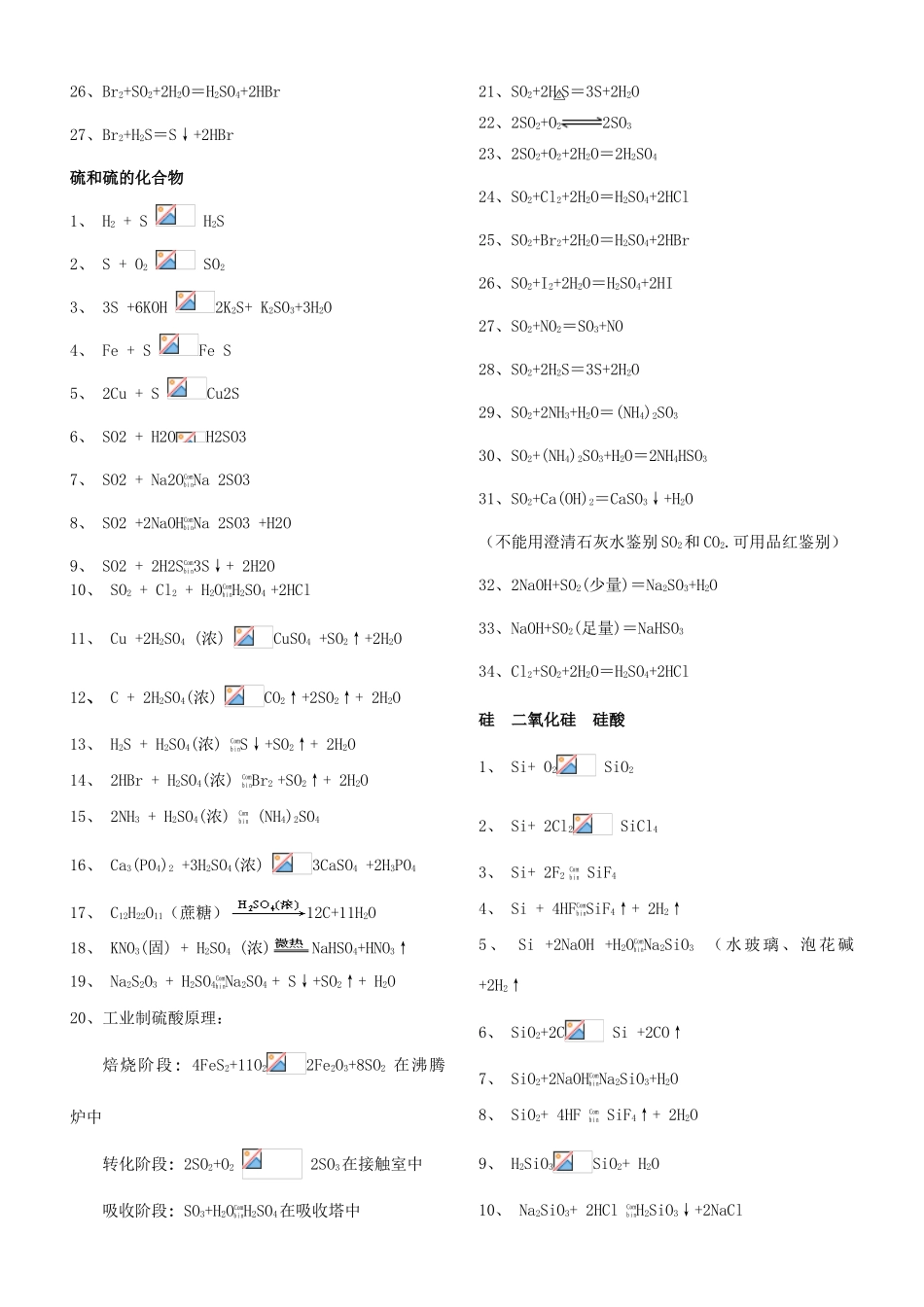 高考常考的化学方程式_第3页