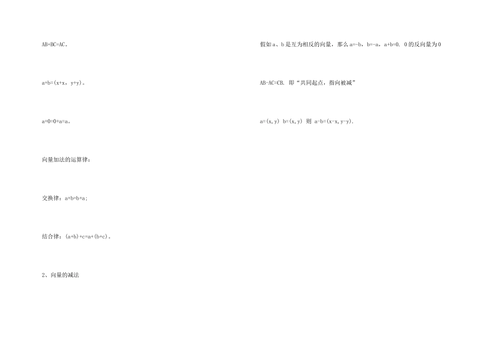 高考数学必背平面向量公式汇总_第3页