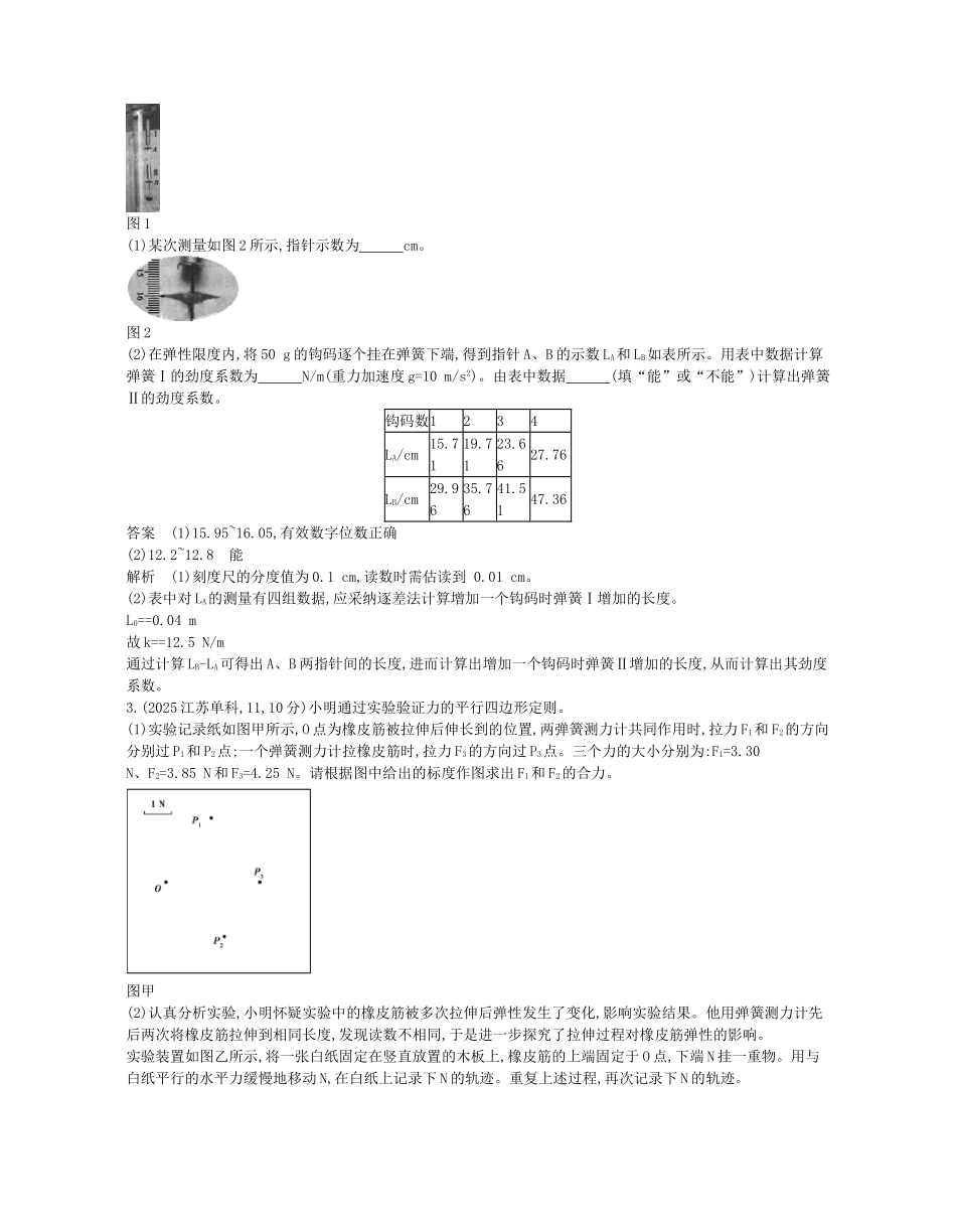 高考物理一轮复习-专题十二-实验与探究_第2页