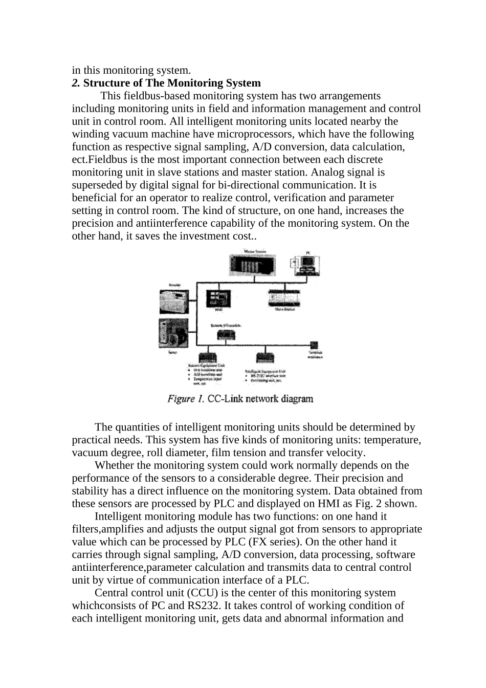 --基于现场总线监测系统的plc控制制造系统—-毕业论文设计_第2页