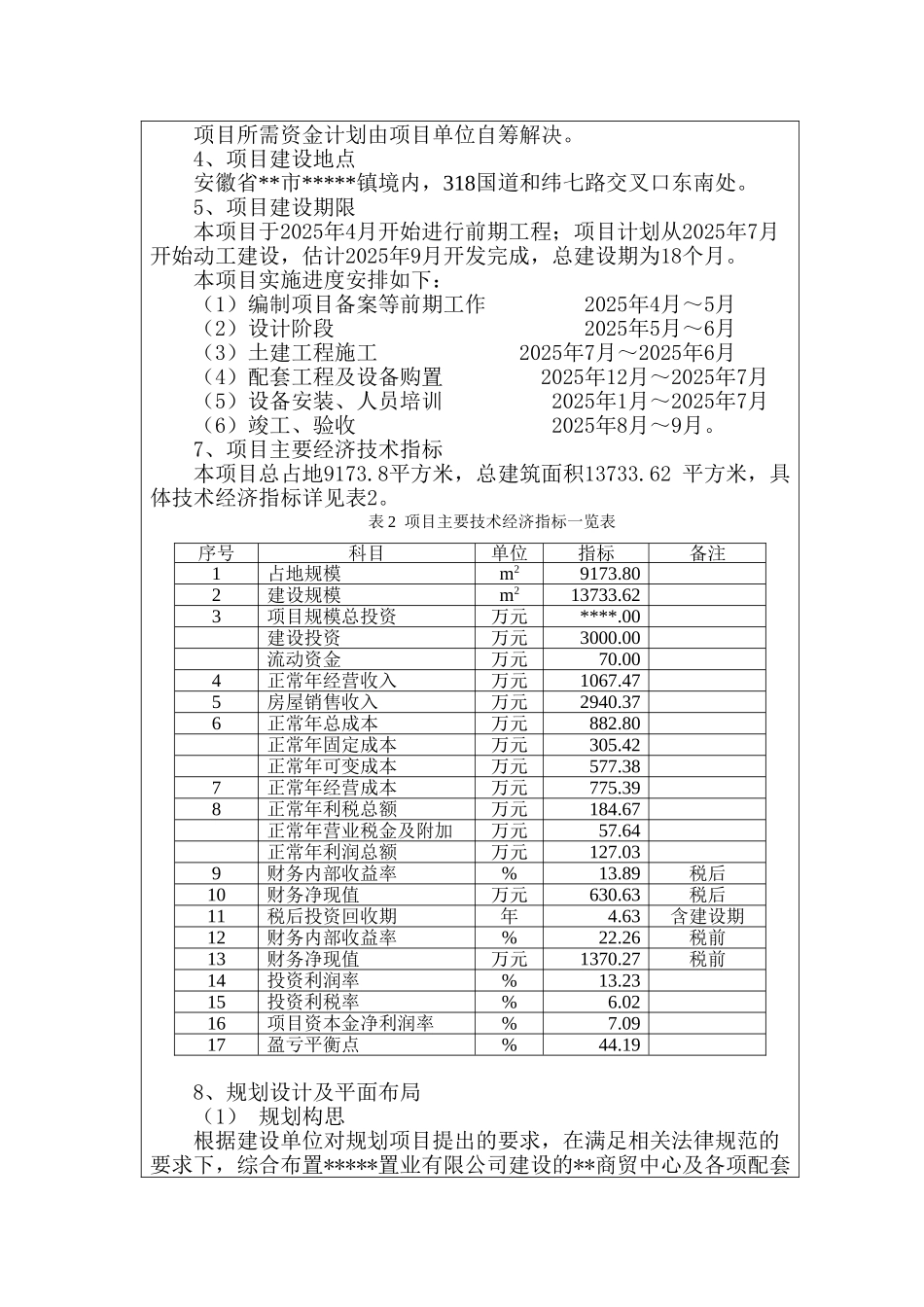 -商贸中心建设项目立项节能报告表学士学位论文_第2页