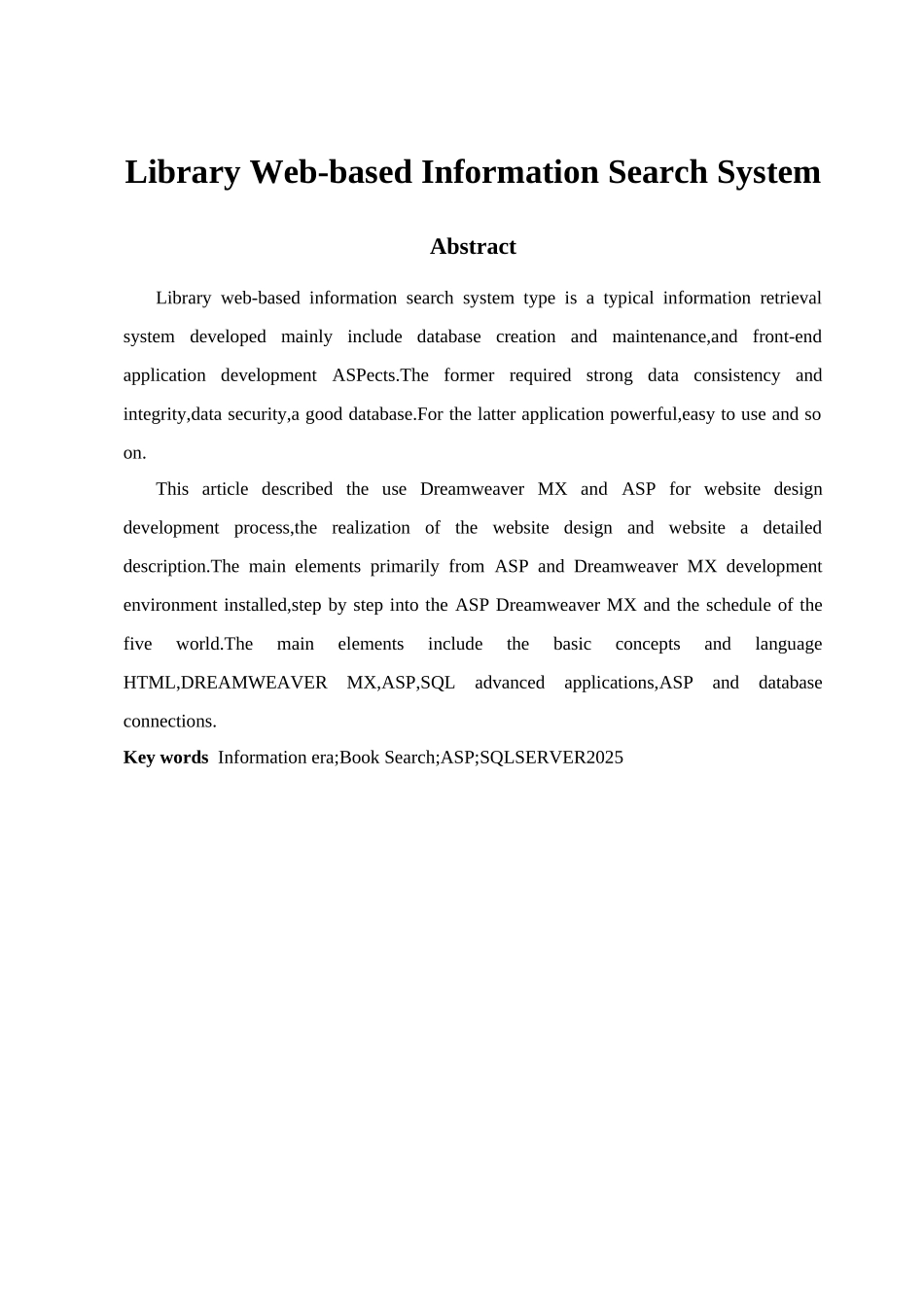 -图书查询系统的设计与实现学士学位论文_第2页