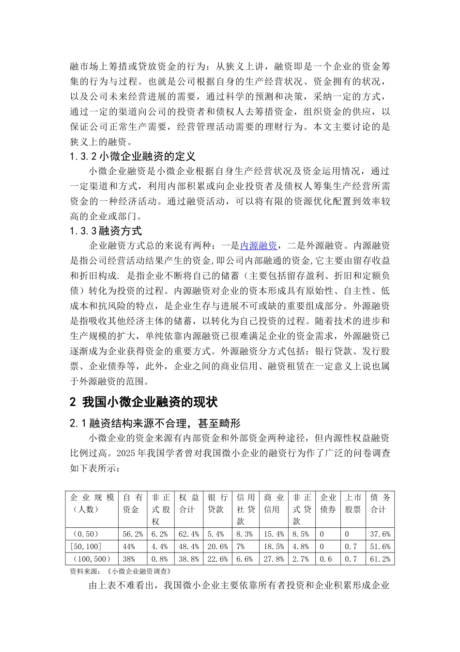 -小微企业融资难问题研究学士学位论文_第3页