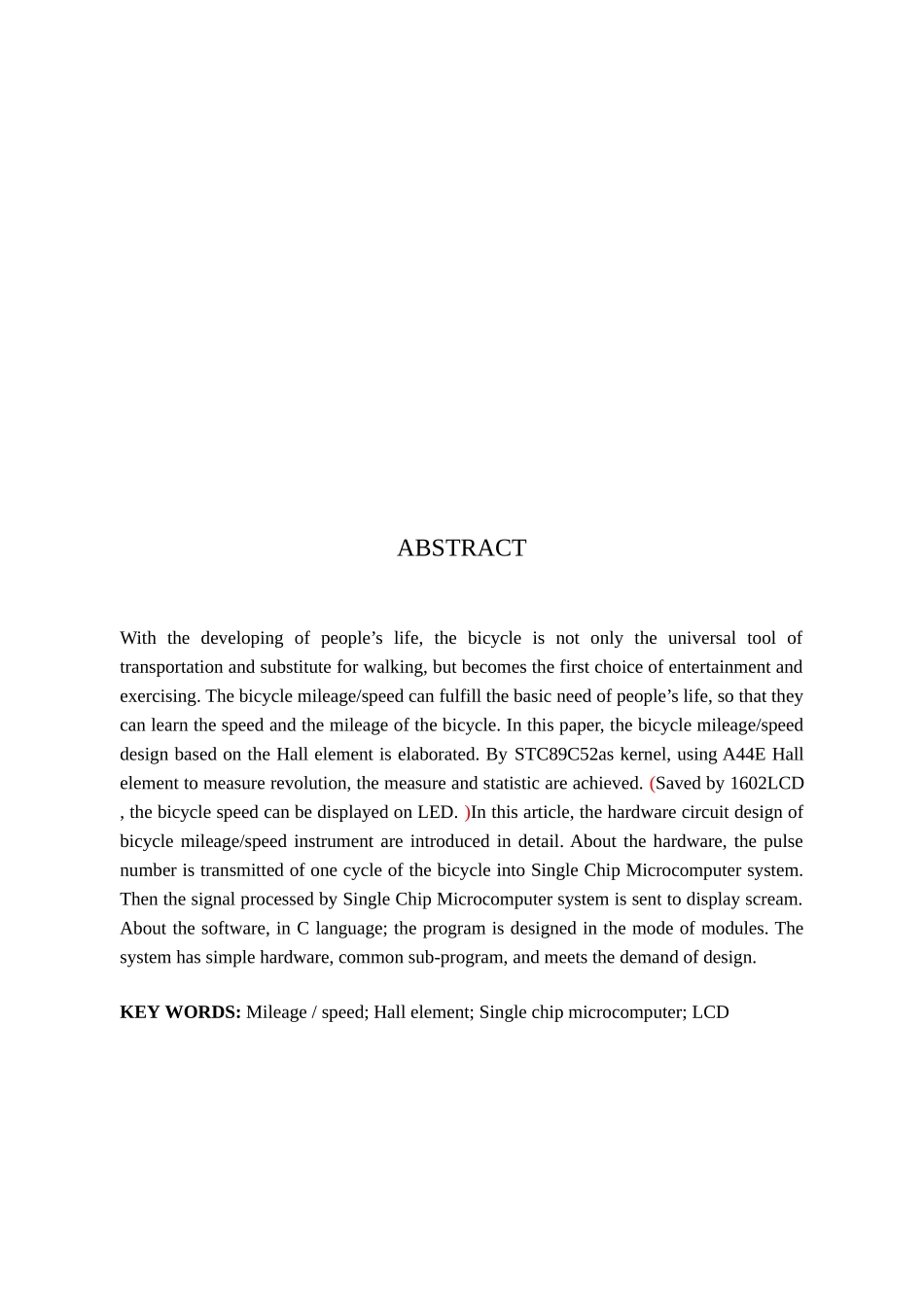 -自行车简易数字里程表设计学士学位论文_第3页