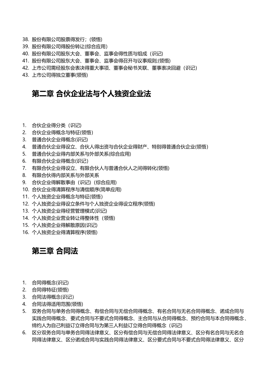 00043经济法概论考试大纲_第2页