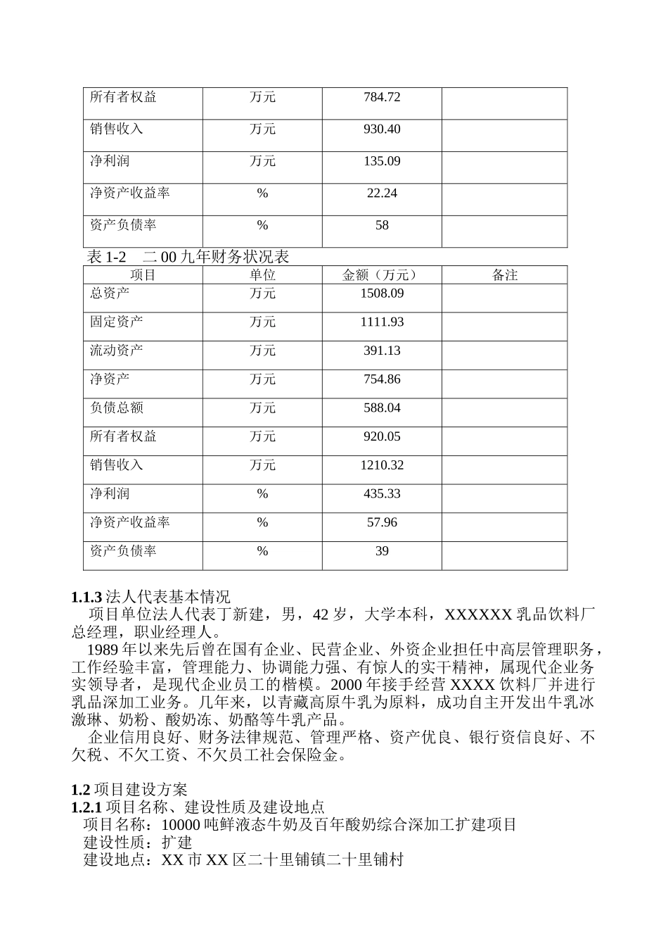 10000吨鲜液态牛奶及百年酸奶综合深加工扩建项目可行性研究报告_第3页