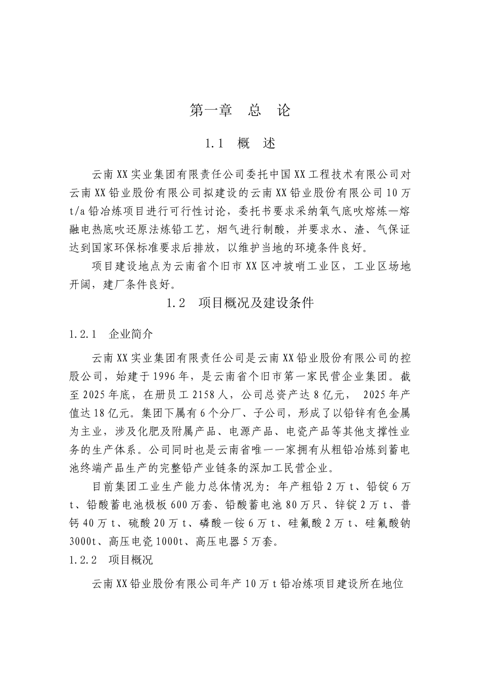 10万吨年铅冶炼工程项目可行性研究报告_第2页