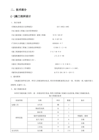 1电缆通道维修施工方案