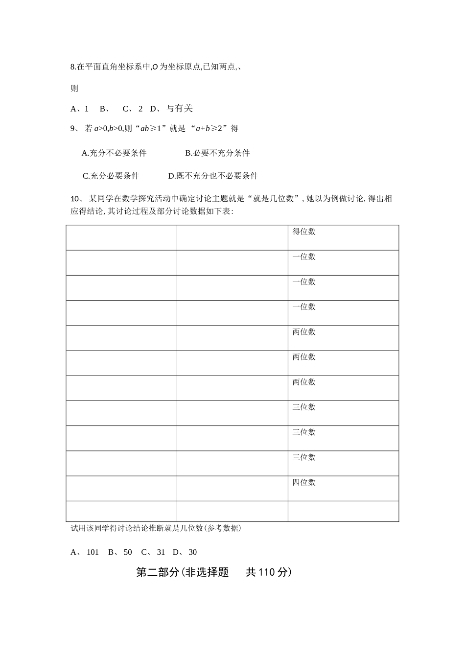 2025年5月通州一模数学_第2页