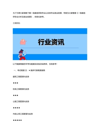 2025年一级建造师大专业分析及就业前景
