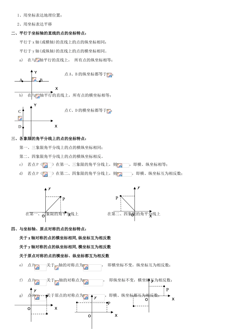 2025年七年级下数学平面直角坐标系知识点总结_第2页