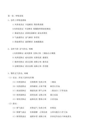 2025年中西医结合执业医师实践技能方证对应
