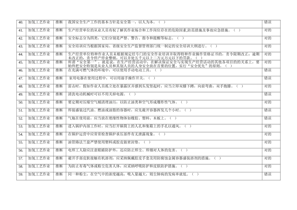 2025年加氢工艺初次培训题库_第3页