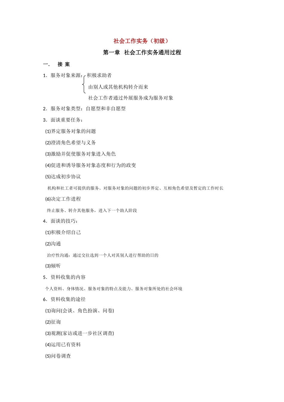 2025年助理社工师考试重点社会工作实务_第1页