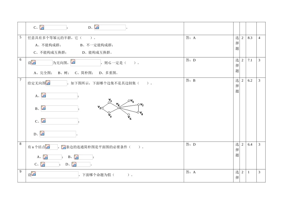 2025年离散数学选择题题库及答案_第2页
