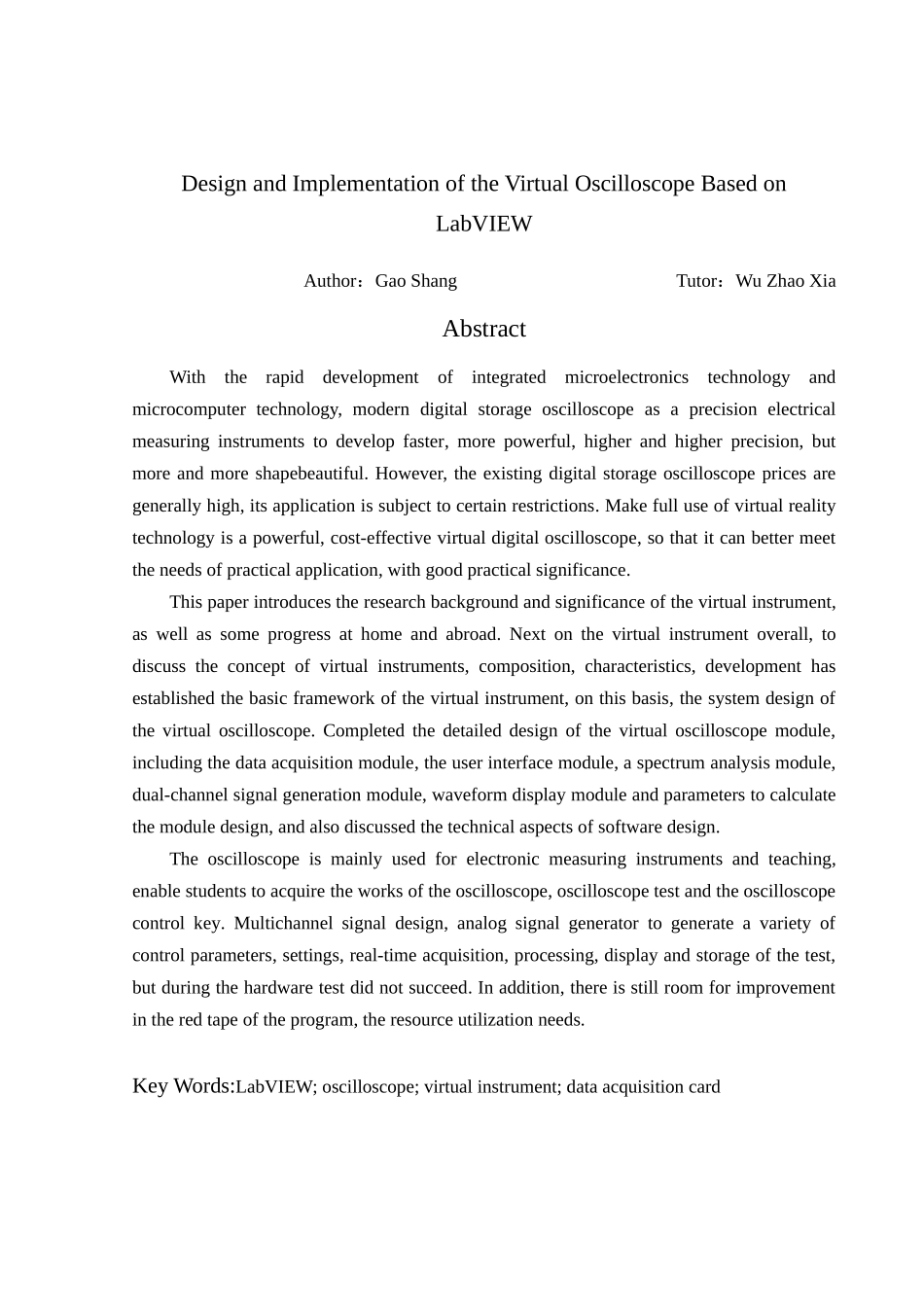 2025年自动化测控技术与仪器-基于LabVIEW的虚拟示波器的设计和实现_第3页