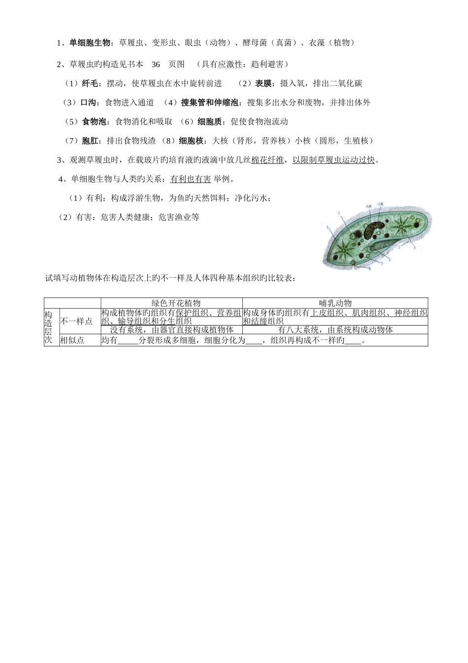 2025年苏科版生物七年级下册知识点总结_第3页