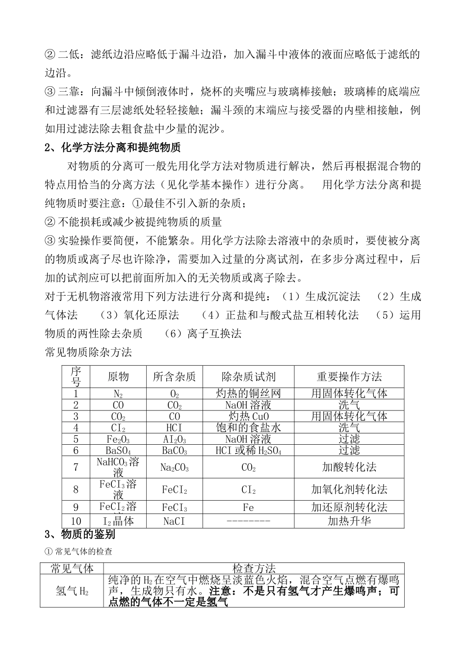 2025年高一化学必修一知识点总结_第2页