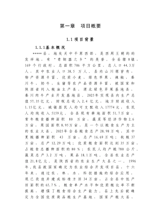 2025年高标准农田可研报告