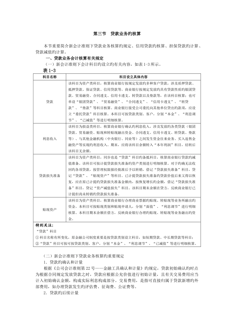 2新会计准则下商业银行主要业务核算-贷款业务的核算_第1页