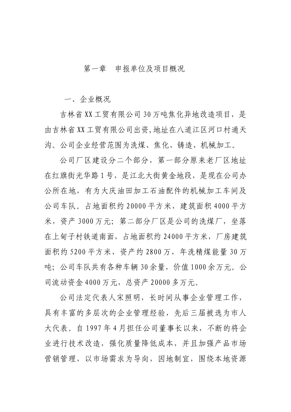 30-万吨焦化异地改造项目可行性研究报告_第2页