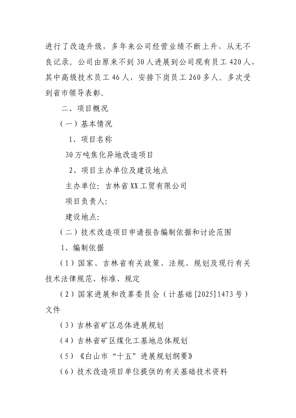 30-万吨焦化异地改造项目可行性研究报告_第3页