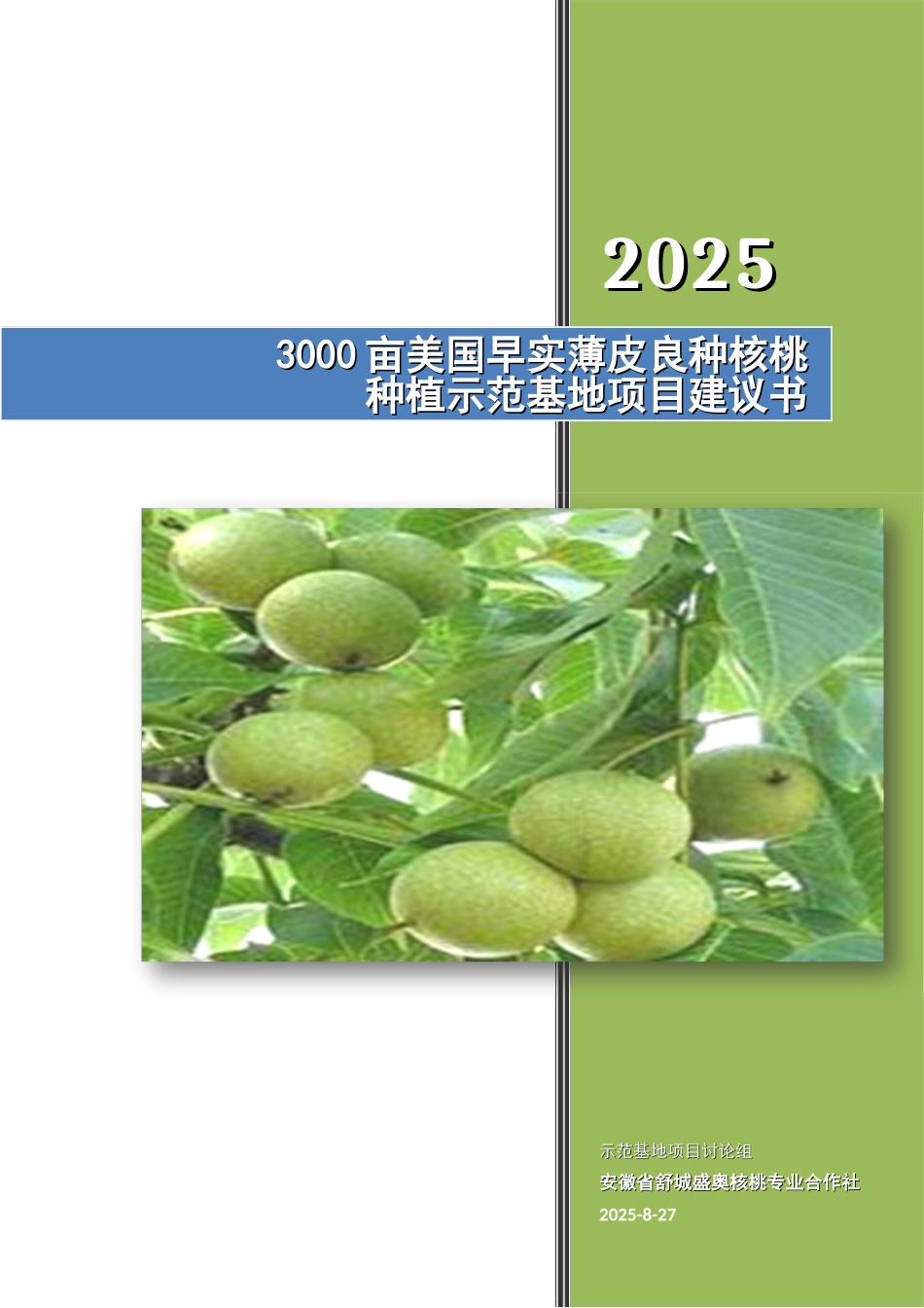 3000亩优质薄皮核桃基地项目可行性研究报告_第2页