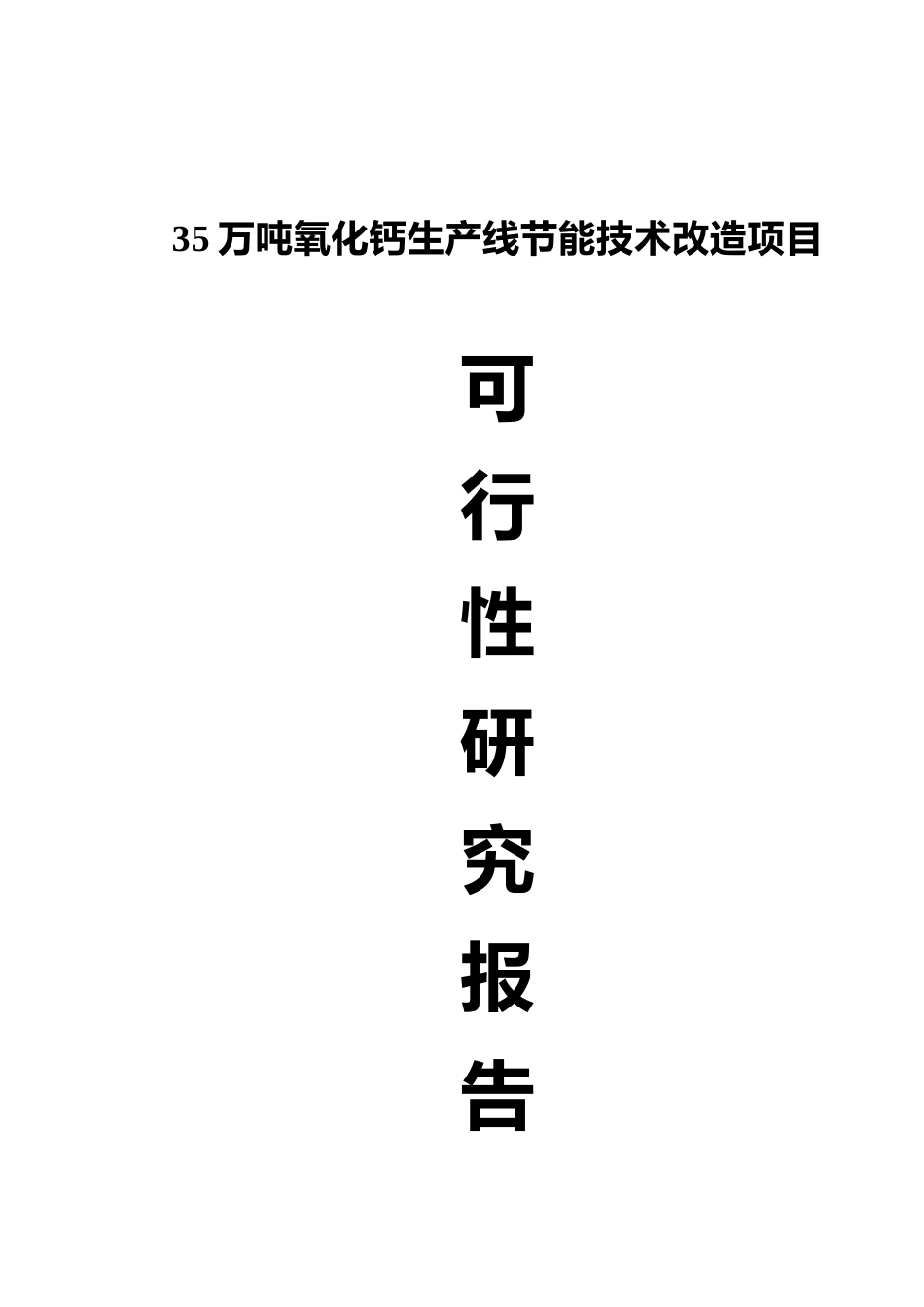 35万吨氧化钙生产线节能技术改造项目可行性研究报告终稿_第2页