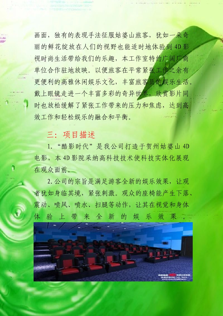 4d电影院创业书计划书最新2025本科学位论文_第3页