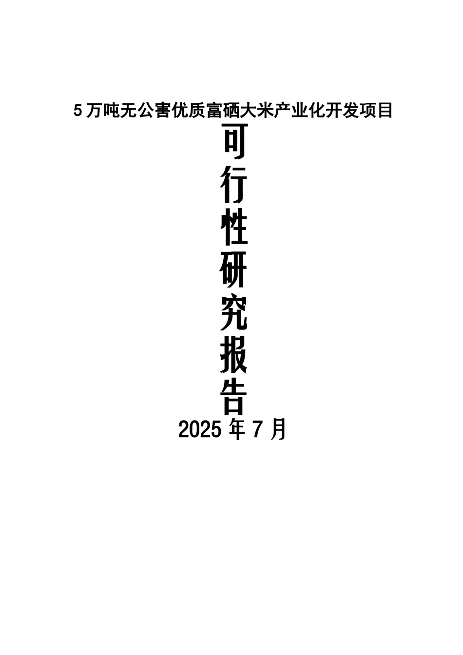 5万吨无公害优质富硒大米产业化开发项目可行性研究报告_第2页