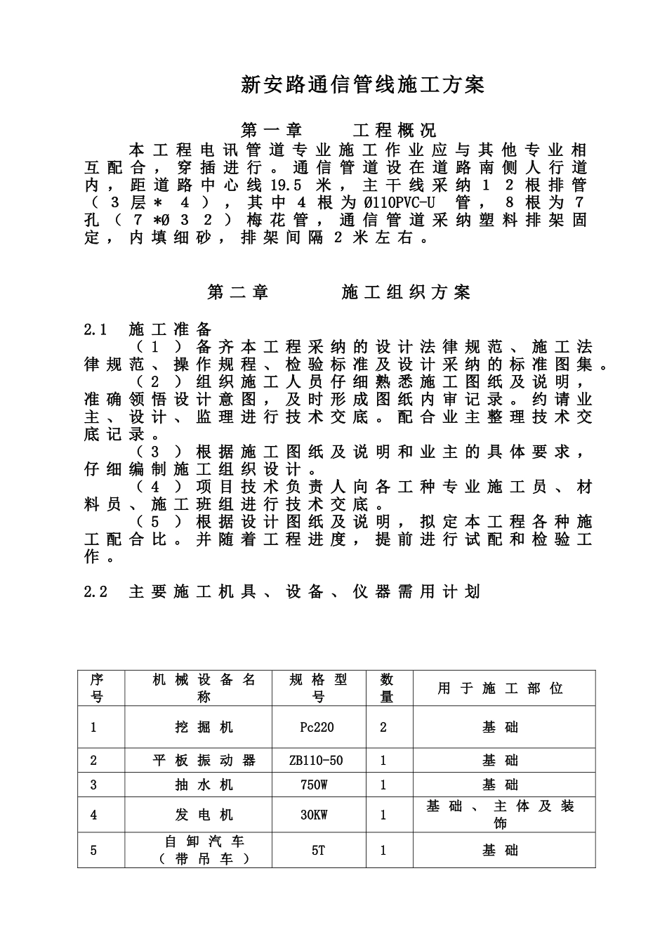 6.通信管道施工方案_第2页