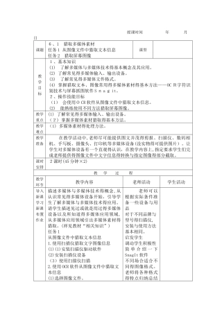 6《计算机应用基础》——第六章  多媒体软件应用