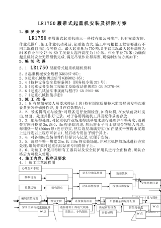 750吨履带吊组装和拆装方案